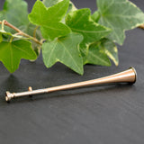 Rose Gold Hunting Horn Stock Pin