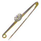 Pearl & Diamond Stock Pin