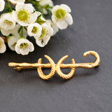 Cane & Horse Shoe Stock Pin