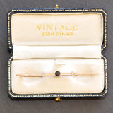 Sapphire & Diamond Stock Pin