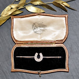 Diamond Horse Shoe Stock Pin