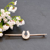 Diamond Horse Shoe Stock Pin