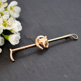 Fox Head & Horse Shoe Stock Pin