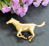 Galloping Horse Brooch