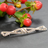 Silver Marcasite Stock Pin