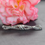 Silver Marcasite Stock Pin