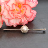 Marcasite & Pearl Stock Pin