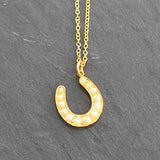 Pearl Horse Shoe Necklace