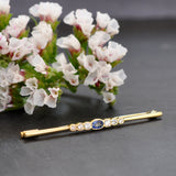 Sapphire & Diamond Stock Pin