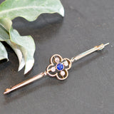 Sapphire & Diamond Stock Pin