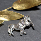 Silver Horse Brooch