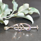 Silver Swirl Stock Pin