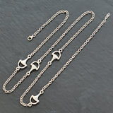 Silver Horse Bit Link Necklace