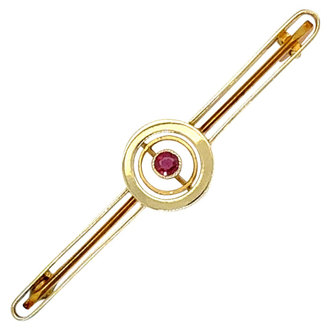 Ruby Yellow Gold Stock Pin