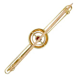 Ruby Yellow Gold Stock Pin