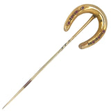 Ruby Set Horse Shoe Tie Pin