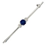 Sapphire & Diamond Stock Pin