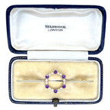 Pearl & Amethyst Stock Pin