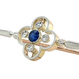 Sapphire & Diamond Stock Pin