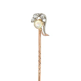 Opal & Diamond Tie Pin