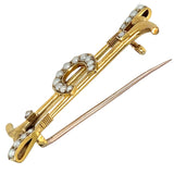 Whip & Horse Shoe Stock Pin