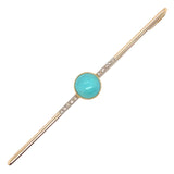 Turquoise & Diamond Stock Pin