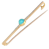 Turquoise & Diamond Stock Pin