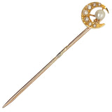 Pearl Crescent Tie Pin