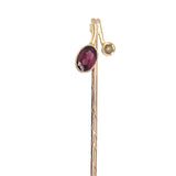 Garnet & Pearl Tie Pin