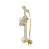 Diamond & Pearl Stock Pin