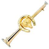 Hunting Horn & Fox Head Stock Pin