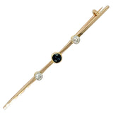 Sapphire & Diamond Stock Pin