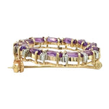 Amethyst & Diamond Stock Pin
