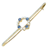 Pearl & Sapphire Stock Pin