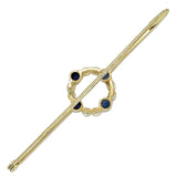 Sapphire & Pearl Stock Pin