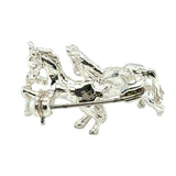 Silver Horse Brooch
