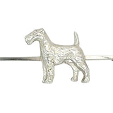 Silver Dog Brooch