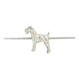 Silver Dog Brooch