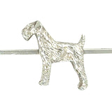 Silver Dog Brooch