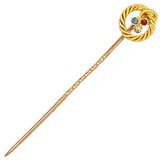 Ruby, Sapphire & Diamond Tie Pin