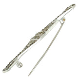 Silver Marcasite Stock Pin