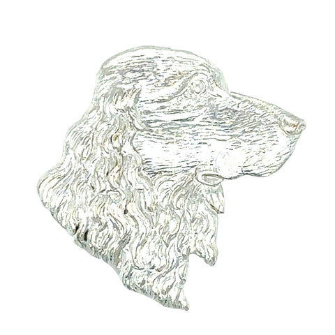 Silver Dog Brooch
