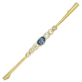 Sapphire & Diamond Stock Pin