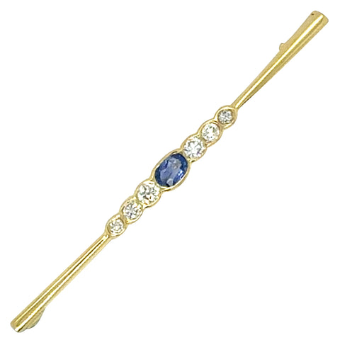Sapphire & Diamond Stock Pin