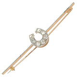 Diamond Horse Shoe Stock Pin