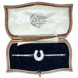 Diamond Horse Shoe Stock Pin