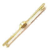 Diamond & White Enamel Stock Pin