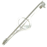 Onyx Set Silver Stock Pin