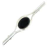 Silver & Onyx Stock Pin