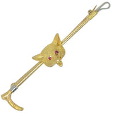 Fox With Ruby Eyes on Whip Stock Pin